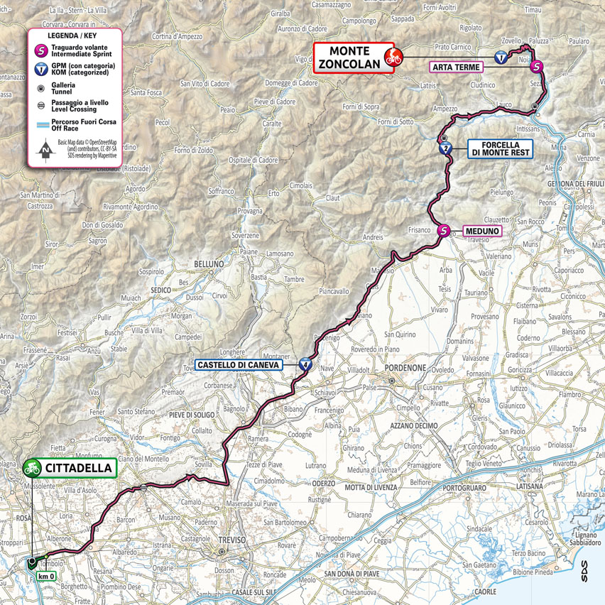 Streckenverlauf Giro d’Italia 2021 - Etappe 14
