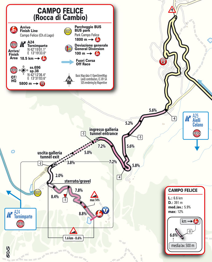 Streckenverlauf Giro dItalia 2021 - Etappe 9, Zielankunft