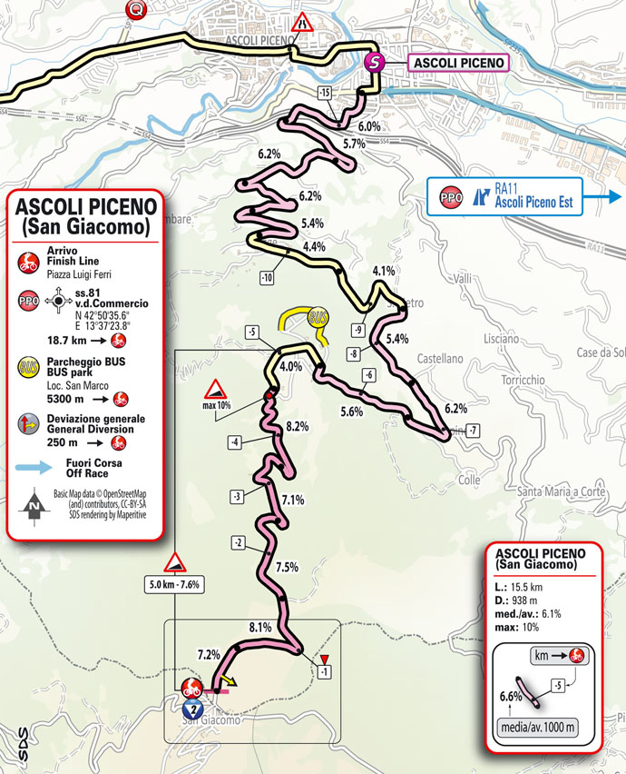 Streckenverlauf Giro dItalia 2021 - Etappe 6, Zielankunft