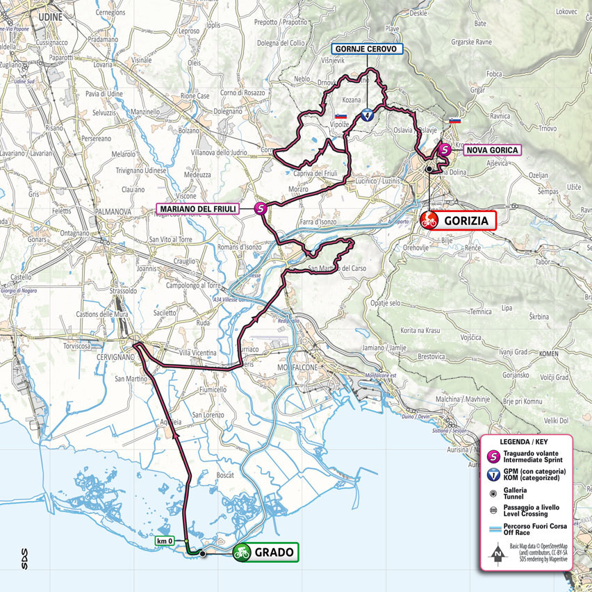 Streckenverlauf Giro d’Italia 2021 - Etappe 15