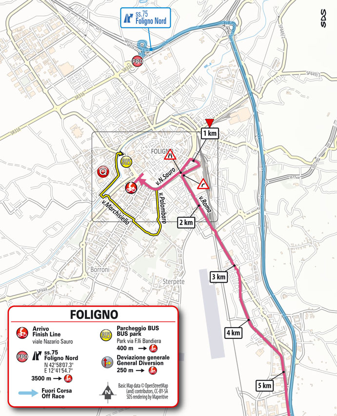 Streckenverlauf Giro d’Italia 2021 - Etappe 10, Zielankunft