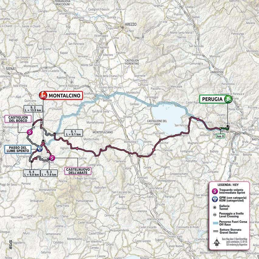 Streckenverlauf Giro dItalia 2021 - Etappe 11