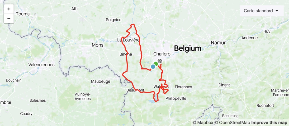 Streckenverlauf Circuit de Wallonie 2021