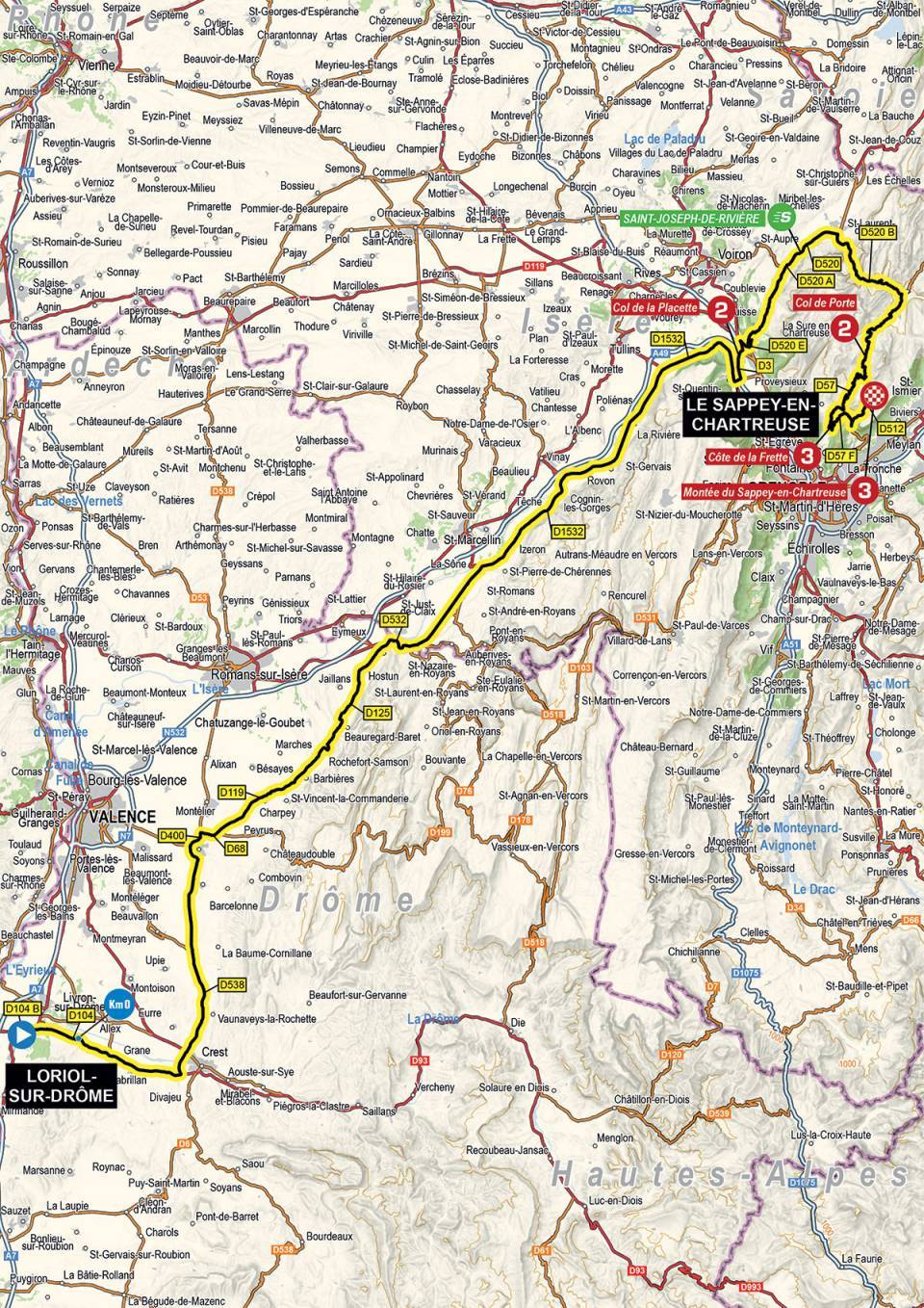 Streckenverlauf Critérium du Dauphiné 2021 - Etappe 6