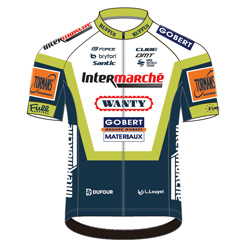Trikot Intermarch - Wanty - Gobert Matriaux (IWG) 2021 (Quelle: UCI)