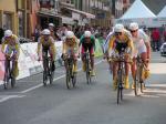 Tour de Romandie 3. Etappe - Team Columbia am Start