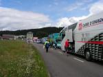 Teambusse bei der Tour de Suisse