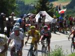 Tour de France - Tony Martin und Rinaldo Nocentini noch im weien bzw im gelben Trikot auf dem Weg nach Verbier
