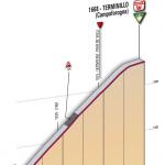Hhenprofil Giro dItalia 2010 - Etappe 8, Etappen-Finale