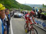 Giro dItalia, Etappe 13 - Ein Cofidis-Fahrer leidet ( LiVE-Radsport.com)