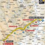 Streckenverlauf Tour de France 2010 - Etappe 12