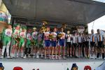 Regio-Tour 1. Etappe - die drei erstplatzierten Teams bei der Siegerehrung in Heitersheim