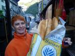 Andrea beim grossen Broteinkauf