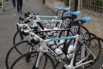 Giro di Lombardia - die Rder von Team Milram wurden in Mailand ein letztes Mal fr ein Rennen vorbereitet