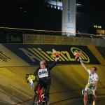 6-Tage-Rennen Zrich 5. Nacht - Sieger des Steherrennens Michael Albasini und Ren Aebi