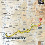 Streckenverlauf Tour de France 2011 - Etappe 16