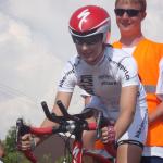 Hana Tour - Katarina Hranaiova beim Start zum Zeitfahren