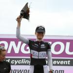 Christiane Soeder Siegerehrung Sieg erste Etappe Einzelzeitfahren Geelong Tour