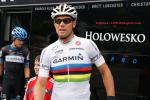 Tour de Suisse - 3. Etappe - Weltmeister Thor Hushovd am Start in Brig-Glis