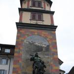 das Wilhelm Tell Denkmal in Altdorf