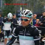 Il Lombardia - noch wei er nichts von seinem Glck - der sptere Sieger des Rennens, Oliver Zaugg, vor dem Start in Mailand