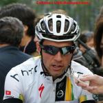 Il Lombardia - Abschied im HTC-Highroad-Trikot - Michael Albasini gibt vor dem Start in Mailand ein Interview