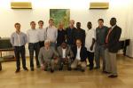 Das Deutsche Team mit Funktionren der Tour du Faso