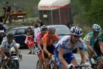 Tour de Romandie 4. Etappe - abgehngte Gruppe im Anstieg nach Veysonnaz