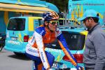 Tour de Romandie 5. Etappe - Leader Luis Leon Sanchez ganz entspannt vor dem Zeitfahren in Crans Montana