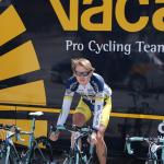 Tour de Romandie 5. Etappe - Gustav Erik Larson fhrt sich vorm Zeitfahren warm