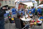 Bayern-RF 5. Etappe - die Fahrer des Teams Eddy-Merckx-Indeland starten gemtlich in den Sonntagmorgen