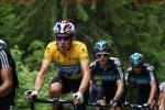 Critrium du Dauphin 7. Etappe - Bradley Wiggins und seine Teamkollegen am Anstieg zum Col du Corbier