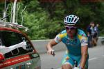 Critrium du Dauphin 7. Etappe - Alexandre Vinokurov ist am Col du Corbier schon weit zurck