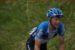 Tour de Suisse 2. Etappe - Fabian Wegmann sind die Strapazen im Anstieg nach Verbier anzusehen
