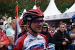Tour de Suisse 3. Etappe - Mathias Frank vor dem Start in Martigny