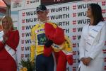 Tour de Suisse 3. Etappe - der Gesamtfhrende Rui Alberto Faria da Costa bei der Siegerehrung in Aarberg