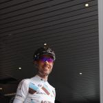 Tour de Suisse 4. Etappe - Sebastien Minard freut sich in Aarberg ber das Stndchen der Zuschauer zum 30. Geburtstag