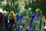 Tour de France 8. Etappe Cte de la Caquerelle - Team Liquigas fhrt das Hauptfeld an