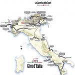 Streckenplan des Giro dItalia 2013
