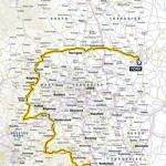 Grand Dpart der Tour de France 2014: Karte der 2. Etappe
