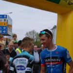Der Sieger der 2. Etappe, Ramunas Navadauskas, am Start in Payerne