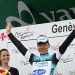 Tony Martin freut sich ber seinen Sieg beim Einzelzeitfahren in Genf