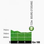 Hhenprofil Tour de France 2013 - Etappe 18, Zwischensprint