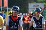 Schweizer unter sich bei ihrer Heimrundfahrt - Sebastien Reichenbach und Johann Tschopp nach dem Einzelzeitfahren im Ziel in Flumserberg