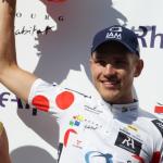 Der sterreicher Matthias Brndle gewinnt nach Ausreiversuchen auf der 2. und 4. Etappe das Bergtrikot der Tour de lAin