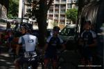Fahrer des Teams vorm Start zu letzten Etappe der Tour de lAin