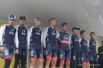 das Team IAM-Cycling bei der Prsentation der Tour du Doubs