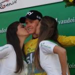Christopher Froome freut sich ber seinen zweiten Gesamtsieg bei der Tour de Romandie in Folge