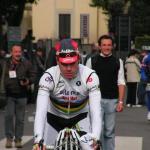 ... im Weltmeistertrikot beim Giro di Lombardia 2009