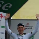 Tony Martin jubelt ber seinen Etappensieg beim Einzelzeitfahren in Lausanne